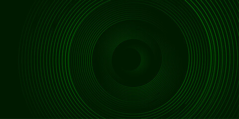 3d background with circular line shapes | Modern creative background template for banner, flyer, card, presentation, corporate, decoration, greeting, packaging, with dark green color