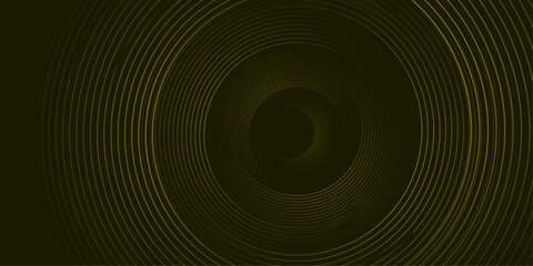 3d background with circular line shapes | Modern creative background template for banner, flyer, card, presentation, corporate, decoration, greeting, packaging, with dark oive color