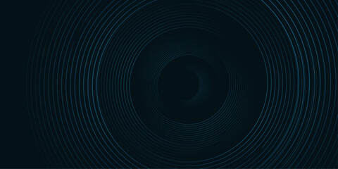 3d background with circular line shapes | Modern creative background template for banner, flyer, card, presentation, corporate, decoration, greeting, packaging, with dark blue color