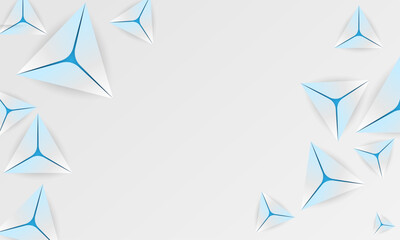 Presentation background with triangle shapes | Modern creative background template for banner, flyer, card, presentation, corporate, decoration, greeting, packaging, with sky-blue color