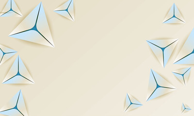 Presentation background with triangle shapes | Modern creative background template for banner, flyer, card, presentation, corporate, decoration, greeting, packaging, with blue color