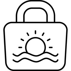 Beach bag Icon