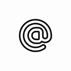 email address icon sign vector