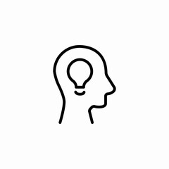 mind idea icon sign vector