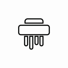 paper shredder icon sign vector
