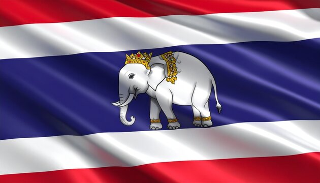 waving flag background - Powered by Adobe