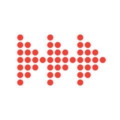 Red Dotted Skip Forward Icon