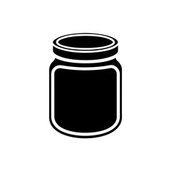 Jam Jar Icon Vector with Flat and Clean Isolated Style