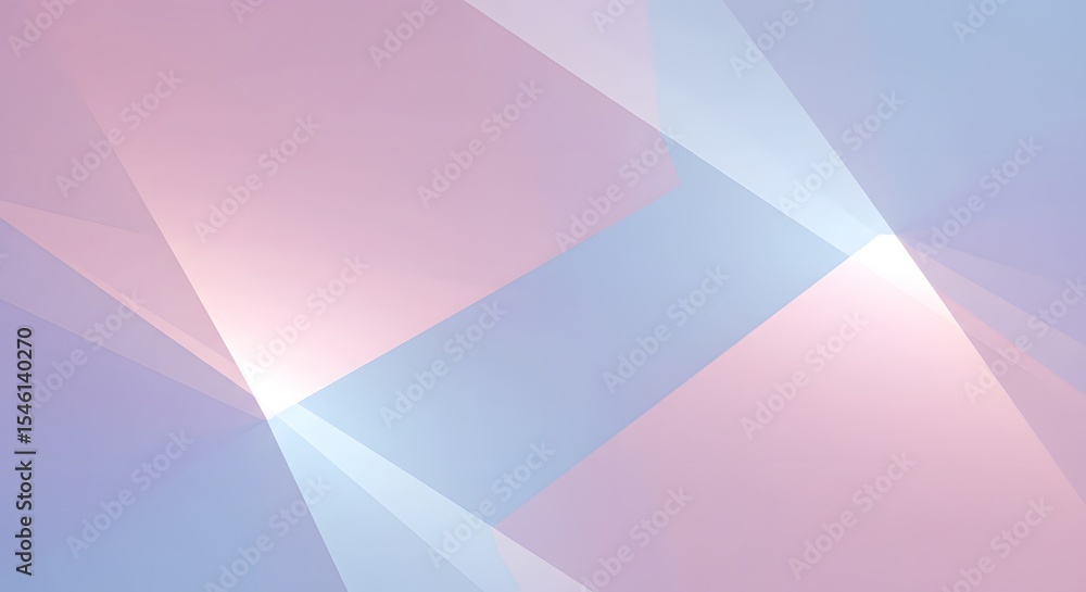 Aufkleber abstract pastel background with geometric shapes and light creating a soft and dreamy atmosphere