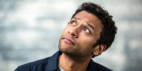 A Man Shrugging with a Curious Expression While Looking at the Camera Representing Inquiry and Curiosity