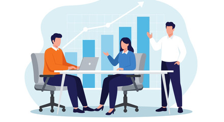 Strategic Business Meeting Collaboration, Growth, and Team Success