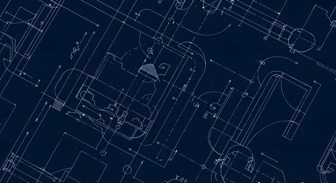 A detailed blueprint background showcasing technical drawings and architectural schematics designs plans