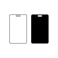 Modern Smartphone Display Outline Solid Icons