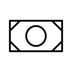 Banknote Currency Money Outline Icon