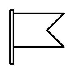 Bookmark Flag Mark Outline Icon