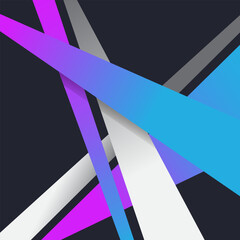 Minimal 3D Geometric Background. Abstract White and Gray Square Pattern with Soft Shadows