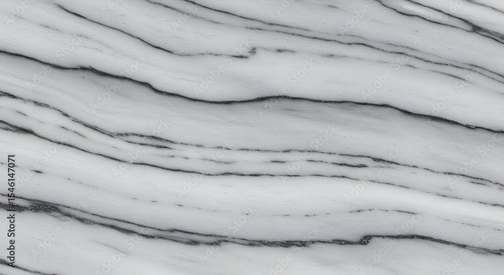 Poster a grayscale image showcasing a marble texture with flowing lines and subtle color variations through