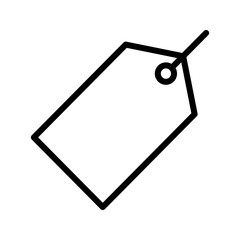 Price Tag Label Outline Icon