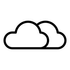 Cloud icon. Vector line icon