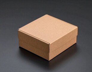 Cardboard mockup for food and beverage logo and brand design