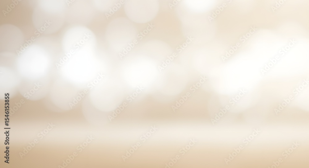 Fototapete soft beige background with blurred lights creating a gentle and dreamy abstract visual effect image