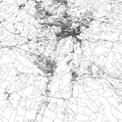 Obraz premium 3D illustration of city and urban in Perugia Italy