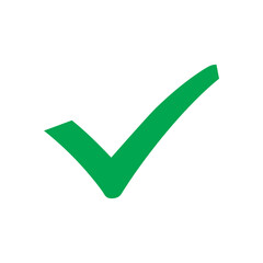 Green checkmark marker icon vector flat illustration design.