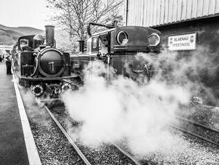 steam trains in snowdonia Wales