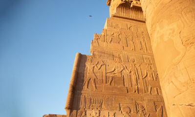 Ancient egyptian temple of Kom Ombo in Aswan, Egypt
