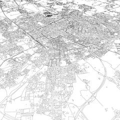 Fototapeta premium 3D illustration of city and urban in Lecce Italy