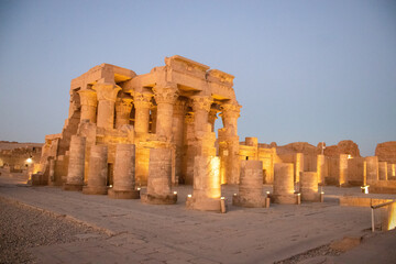 Ancient egyptian Kom Ombo temple in Aswan, Egypt