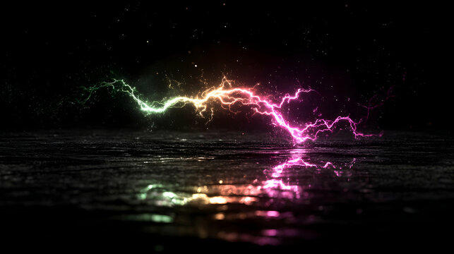 pattern with colorful static noise and shifting digital textures