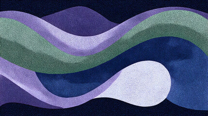 shapes in high saturation dancing across a dark digital surface