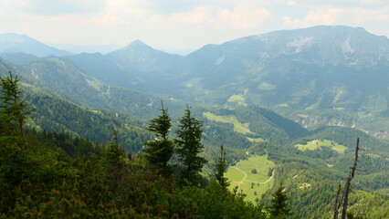 Fototapeta premium Alpenpanorama rund um die Gemeindealpe 
