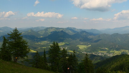 360-Grad-Blick Alpenpanorama rund um die Gemeindealpe
