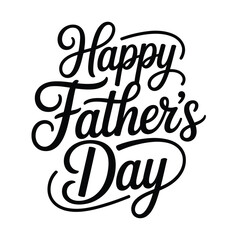 Happy fathers day set. Vector typography.