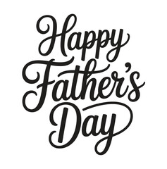 Happy fathers day set. Vector typography.