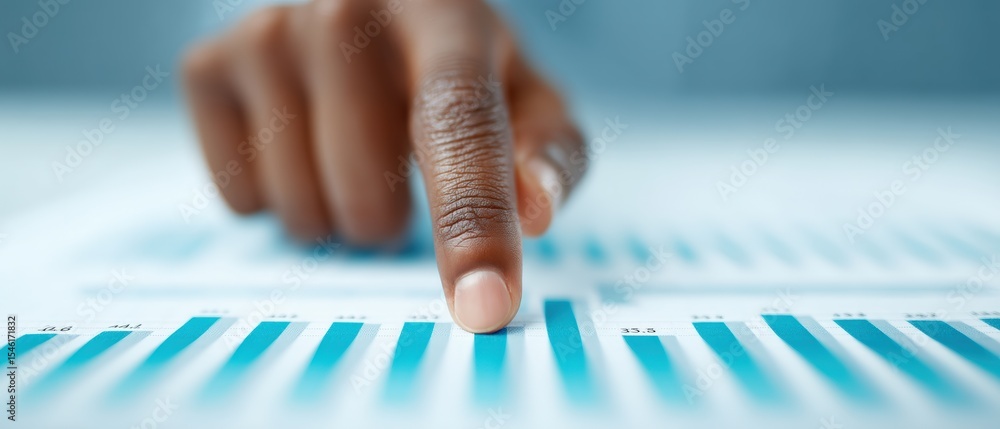 Poster analyzing business growth trends with data visualization office setting infographic professional env