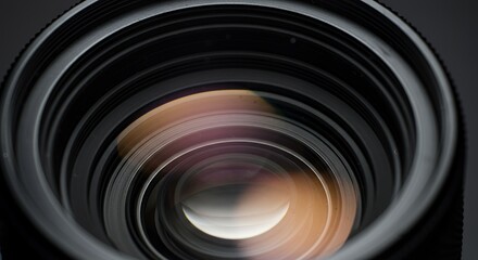 Close-Up of a Camera Lens: Unveiling the intricacies of photographic technology
