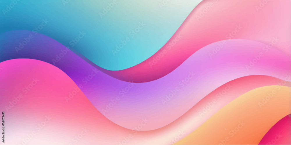 Poster colourful abstract background with flowing waves and artistic light patterns