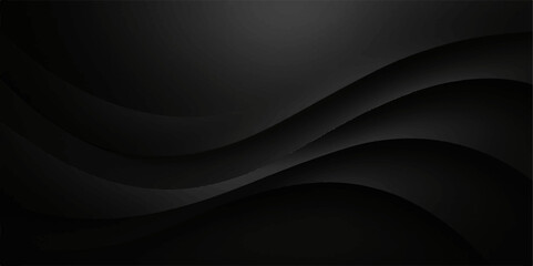Abstract black and white background with flowing light lines and soft curves creating a dynamic digital wave pattern
