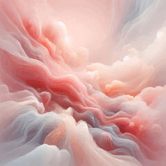 "Whispers of Color: A Dance of Waves and Silk"