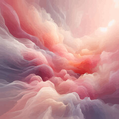 "Whispers of Color: A Dance of Waves and Silk"