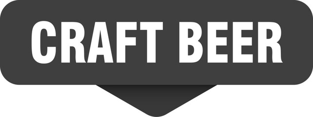 Obraz premium craft beer sticker. craft beer sign on transparent background