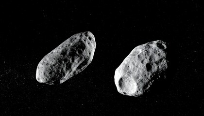 Binary Asteroid Space Rocks.