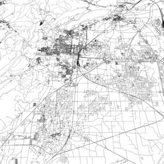 3D illustration of city and urban in Caserta Italy
