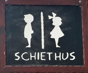 Toilettenschild