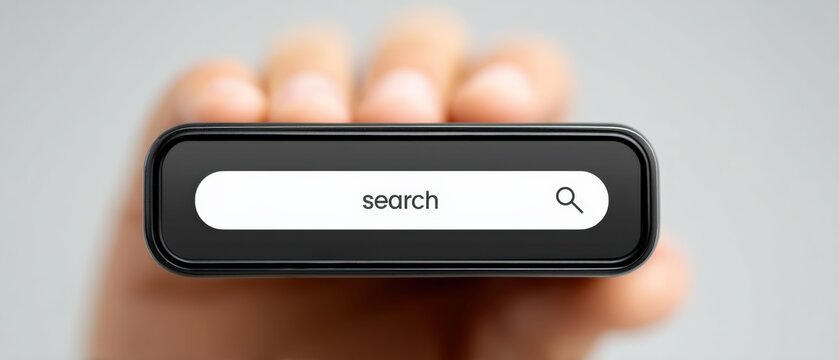 Search functionality demonstration technology environment user interaction digital space close-up view innovative concept for enhanced accessibility