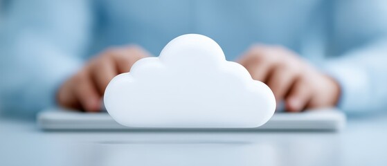 Cloud computing benefits for businesses online workspace digital tools modern environment close-up efficiency and collaboration