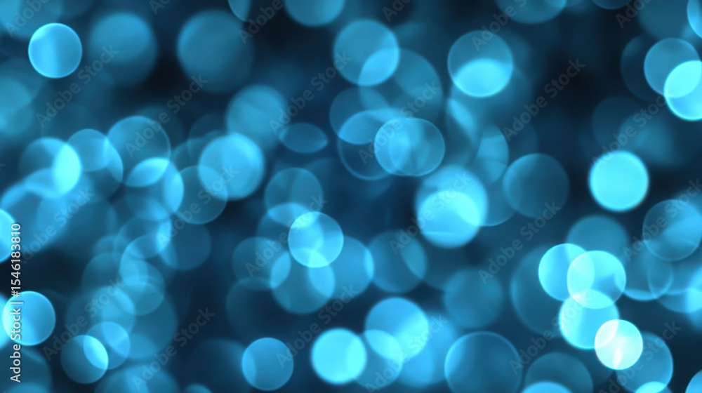Poster abstract dark blue background with bright light circles. blurry pattern for digital texture or web d